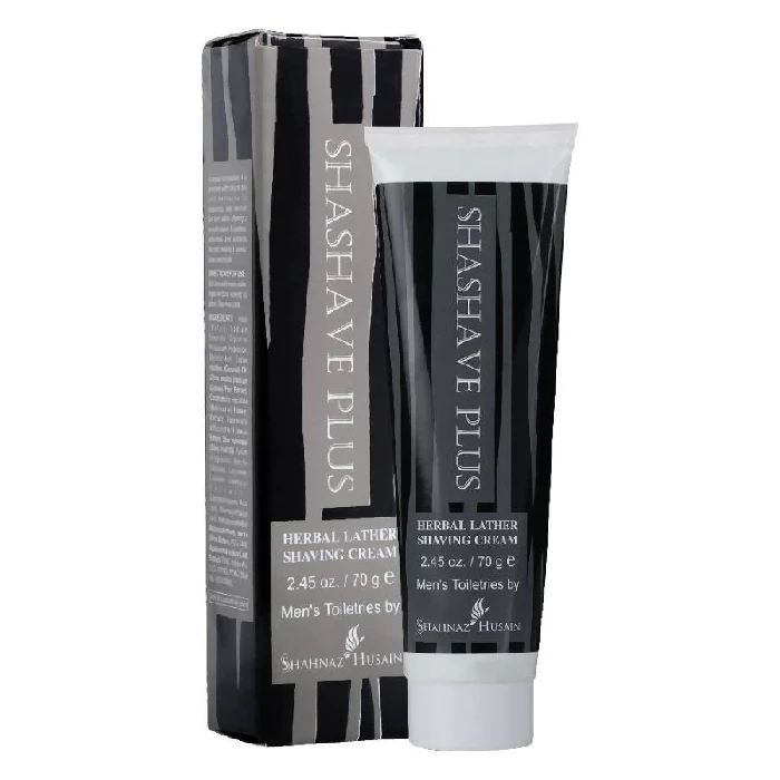 Shahnaz Husain Shashave Plus - Herbal Lather Shaving Cream, 70 g-2.webp